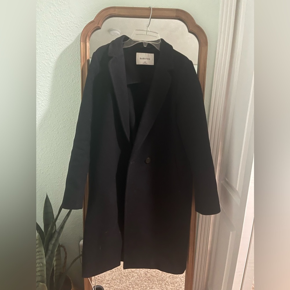 SOLD Aritzia Stedman Coat Black